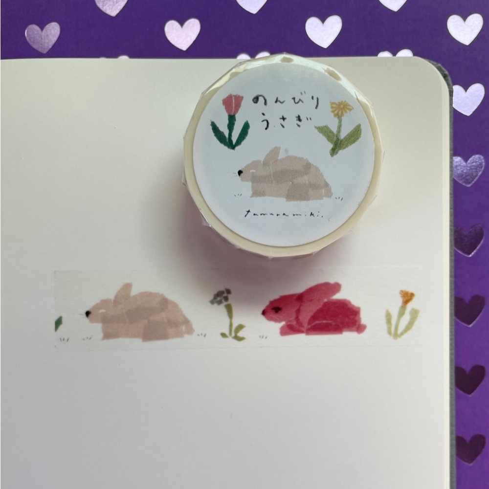 Rabbit washi tape Miki Tamura